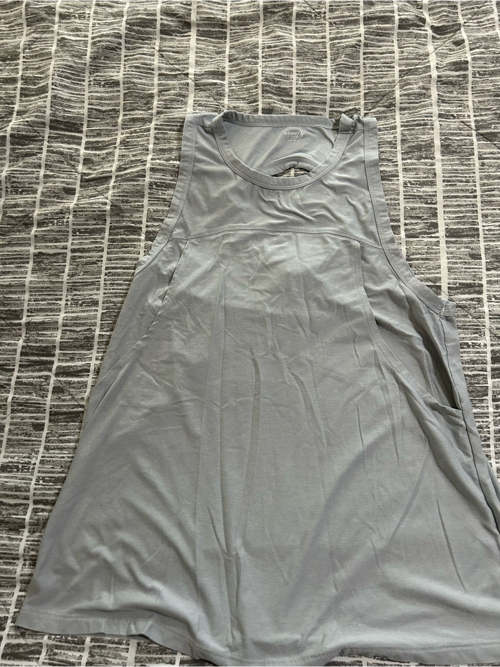 Old Navy Light Gray Nursing Athletic Tank